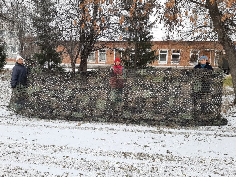 Маскировочная сеть для героев-защитников на передовой